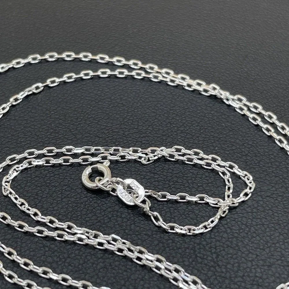 Necklace Sterling Silver .925 Black Onyx Pendant 28" Handcrafted In Ireland JMH - Picture 5 of 6